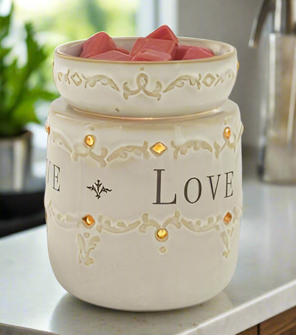 Live, Laugh, Love Large Ceramic Wax Tart Warmer