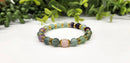 INNER PEACE - Rainbow Fluorite/Rose Quartz Bracelet 8mm