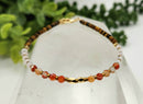 DEPRESSION SUPPORT-Carnelian/Rose Quartz/Tiger Eye Bracelet