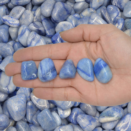 Tumbled Blue Quartz