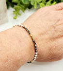 PAIN RELIEF-Terahertz/Howlite/Hematite Bracelet-3mm