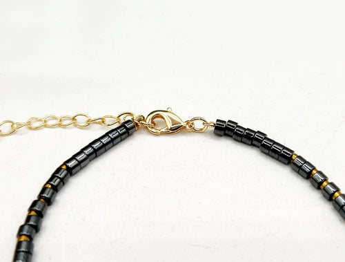 PAIN RELIEF-Terahertz/Howlite/Hematite Bracelet-3mm