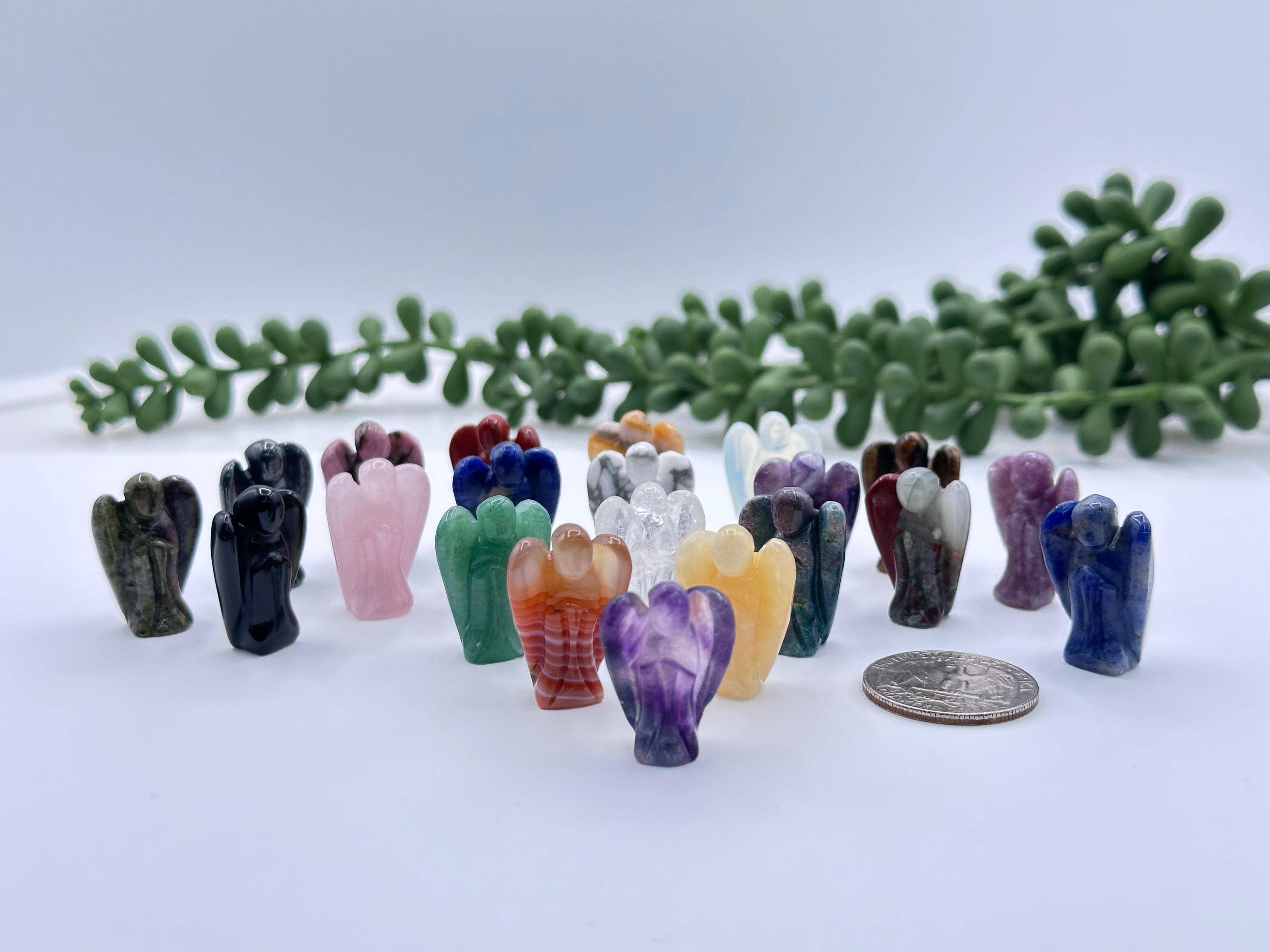 Angel 1" Semi-Precious Gemstone Figurine