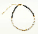 EMPATH PROTECTION-Citrine/White Howlite/Hematite Bracelet