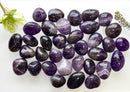 Chevron Amethyst Tumbled Crystal